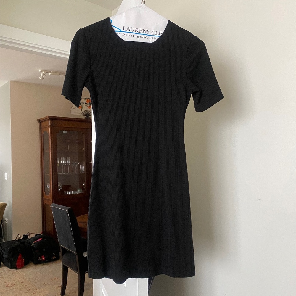 Reformation black cotton dress